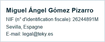 Coordonnées de l'éditeur du site
